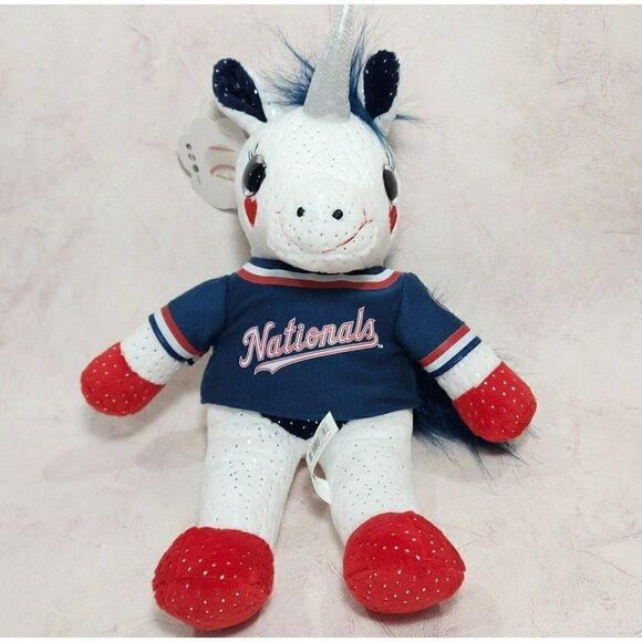 Genuine Merchandise 12" MLB Mascot Factory 12" Unicorn Plush Toy Nationals - Picture 2 of 10
